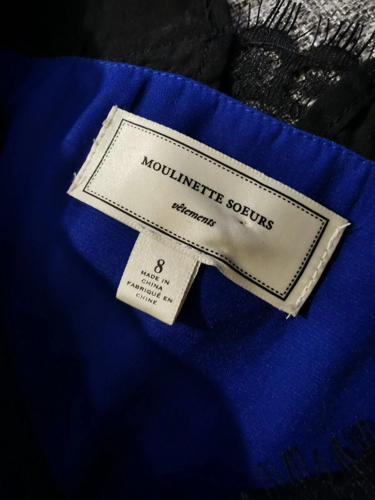 Anthropologie Anthropologie Moulinette Soeurs vetements Black Blue Lace Size S / US 4 / IT 40 - 4 Thumbnail