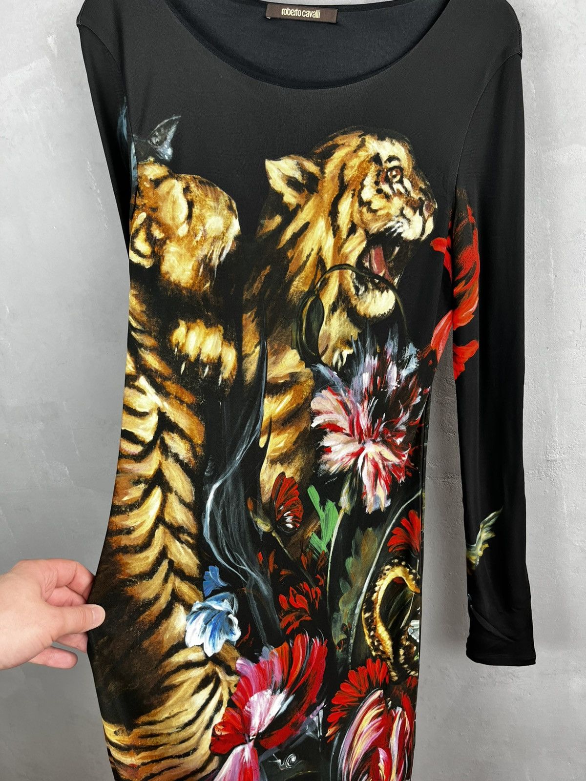Just Cavalli × Roberto Cavalli roberto cavalli leon viscose dress Size L / US 10 / IT 46 - 5 Thumbnail
