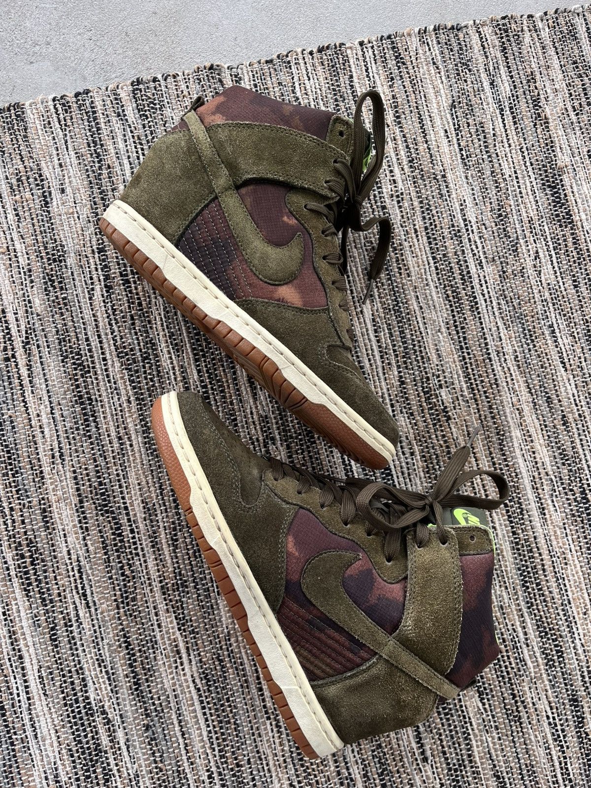 Nike Vintage Nike Dunk Sky Hi Camo Wedge Sneakers Y2K Rare Size US 5.5 / IT 35.5 - 2 Thumbnail