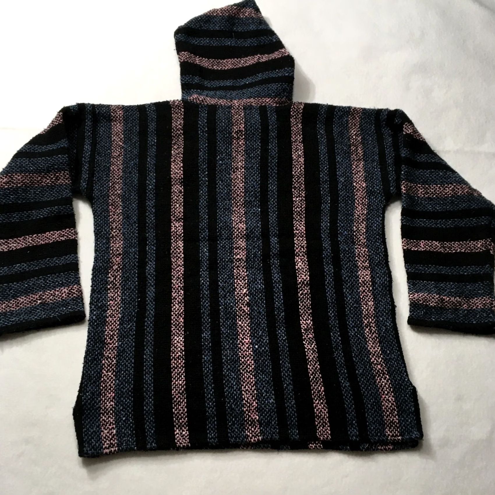 Pinko VINTAGE Baja Hoodie Unisex Adults M pink blue black Mexican Size M / US 6-8 / IT 42-44 - 6 Thumbnail