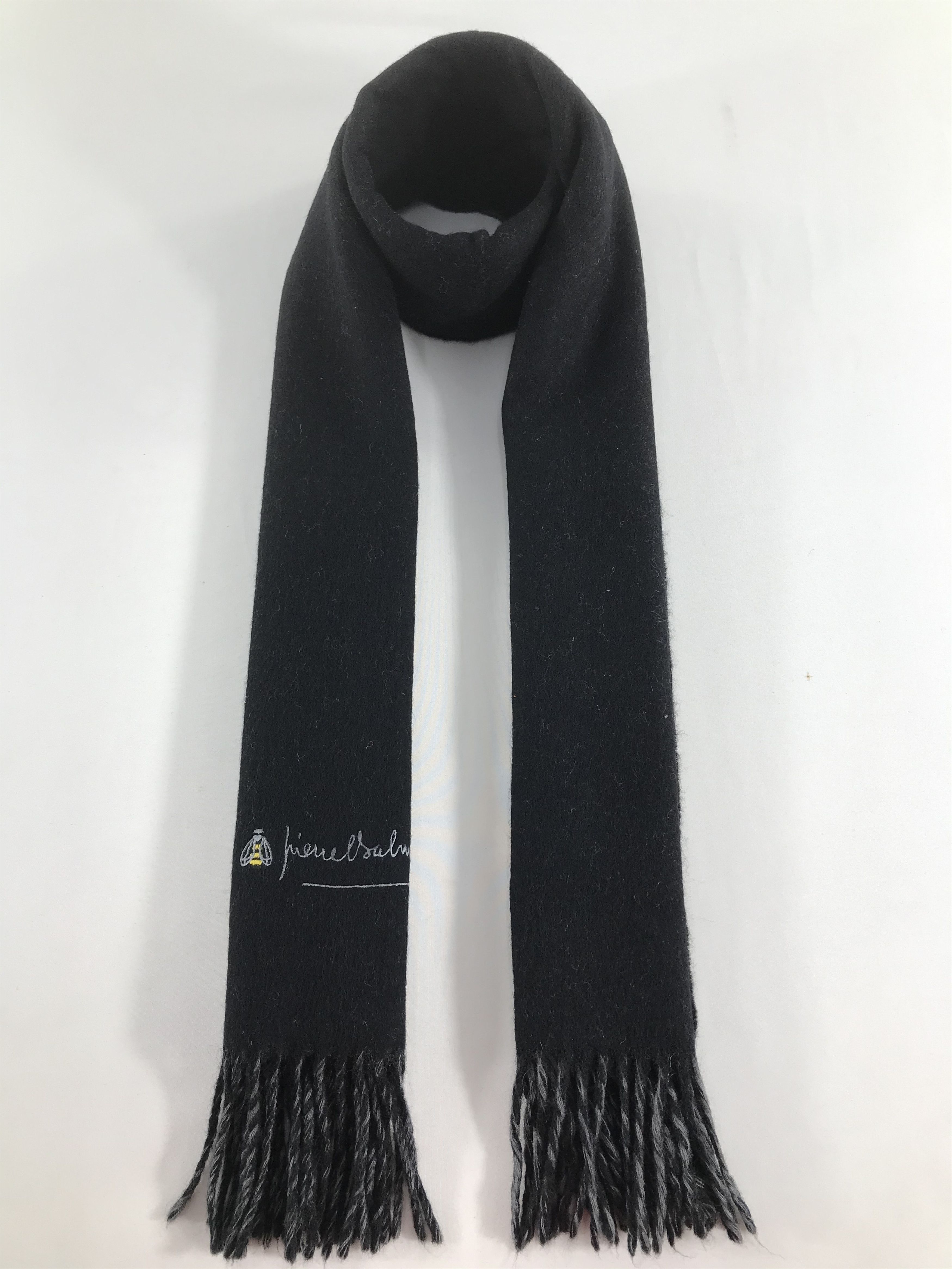 Pierre Balmain Pierre Balmain Wool Scarf Muffler V509 Size ONE SIZE - 1 Thumbnail