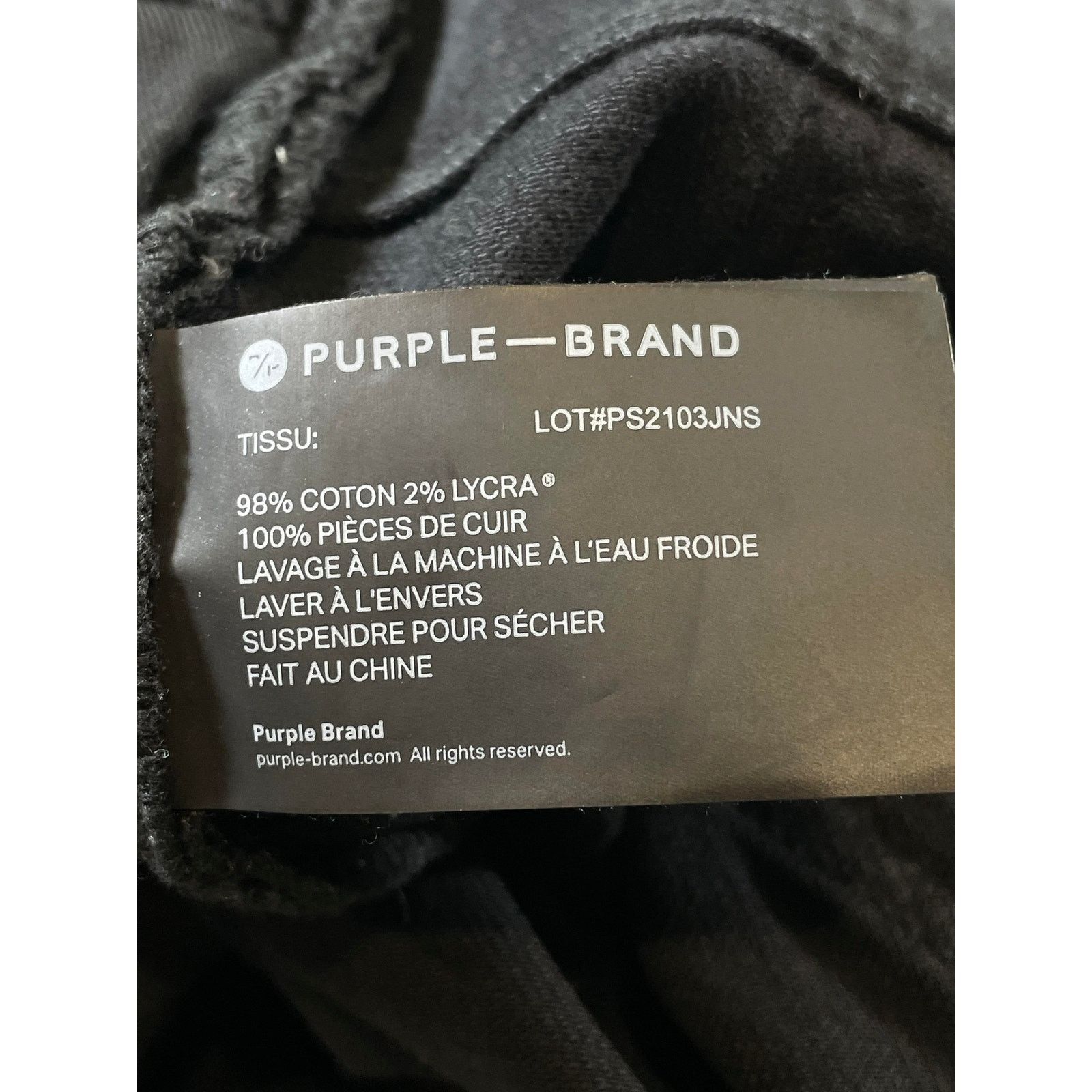 Purple Brand Purple Brand No Back Tab Black Jeans Size US 26 / EU 42 - 6 Thumbnail