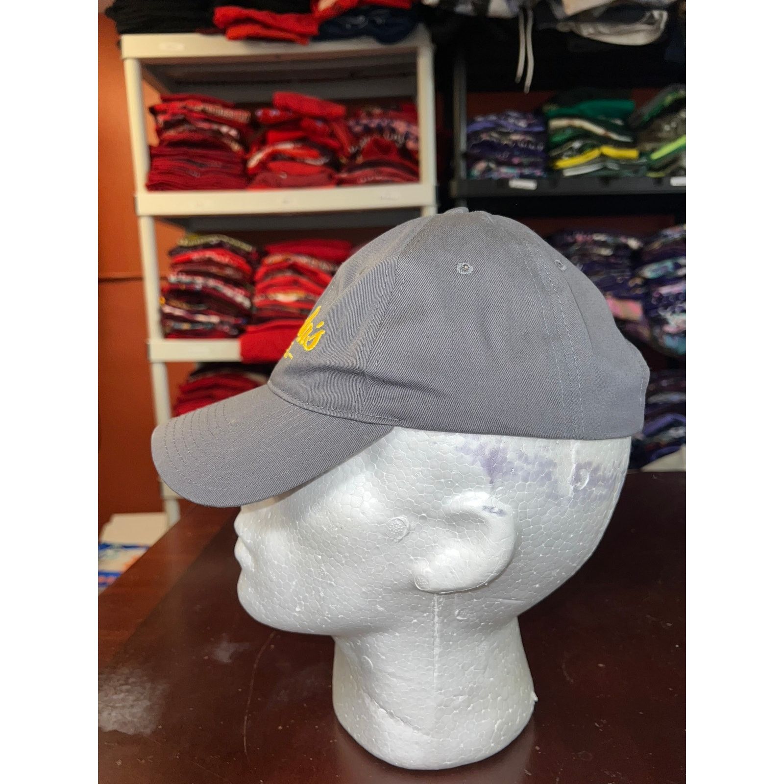 Cabelas Cabelas Club Hat Gray Yellow Dad Style Cap Headwear OS Size ONE SIZE - 3 Thumbnail