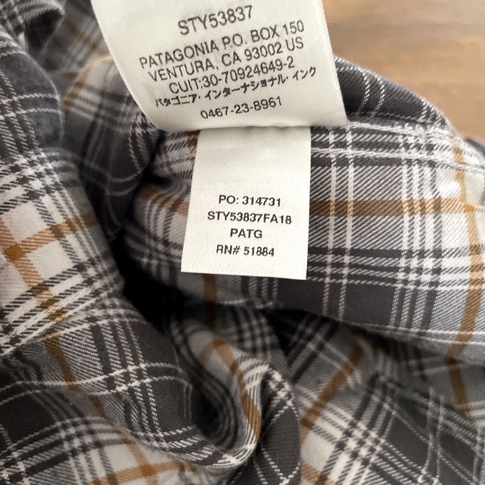 Patagonia Patagonia Shirt Men XL Pima Cotton Glen Plaid Lightweight Flannel Button-Up Size US XL / EU 56 / 4 - 5 Thumbnail