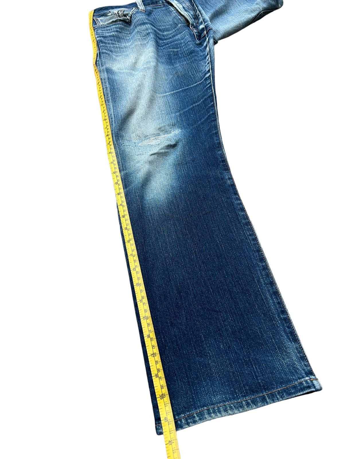 Japanese Brand BN Japan Patchwork Distressed Selvedge Denim Jeans 35x31 Size US 35 - 12 Thumbnail
