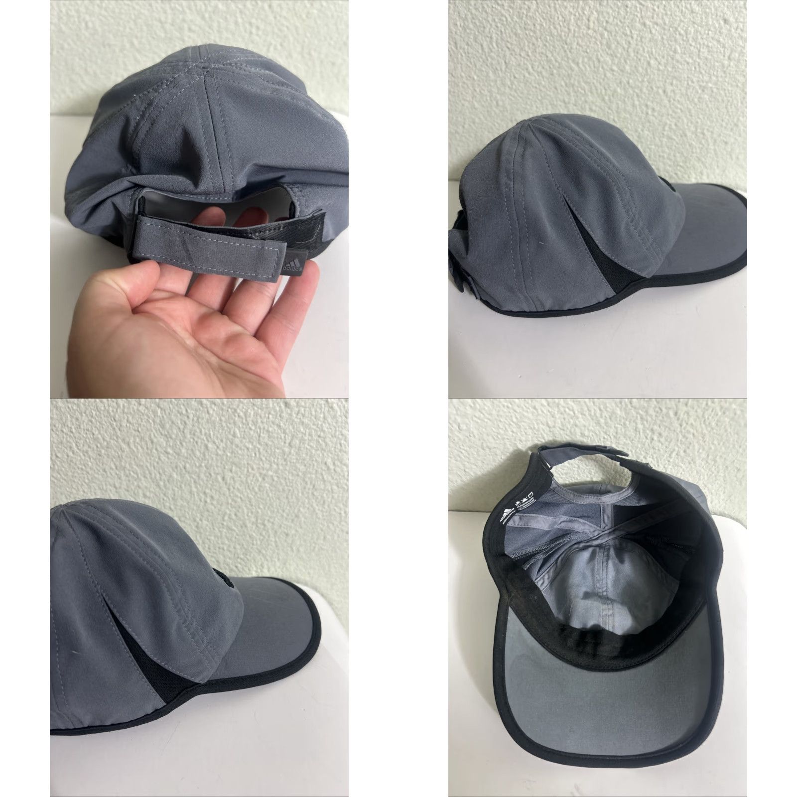 Adidas Adidas Baseball Cap Men Hat Adjustable Black Climalite Sport Cap Size ONE SIZE - 8 Thumbnail
