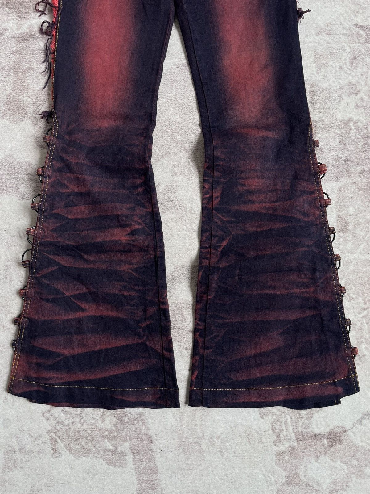 Japanese Brand Vintage Y2K Guppys Flare LGB Style Denim Pants Size US 28 / EU 44 - 5 Thumbnail