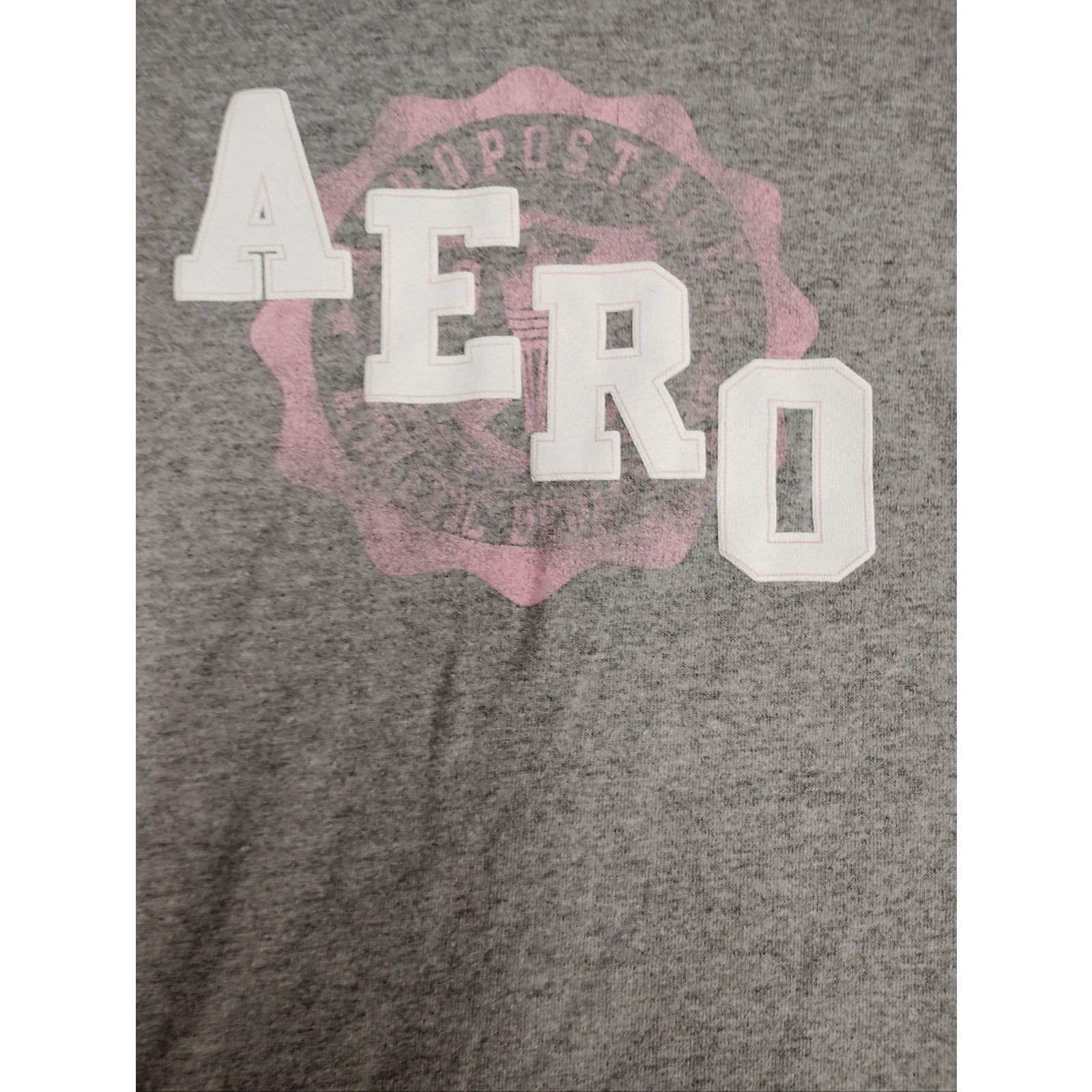 Aeropostale AERO Grey Graphic Logo Tee Size S / US 4 / IT 40 - 2 Thumbnail