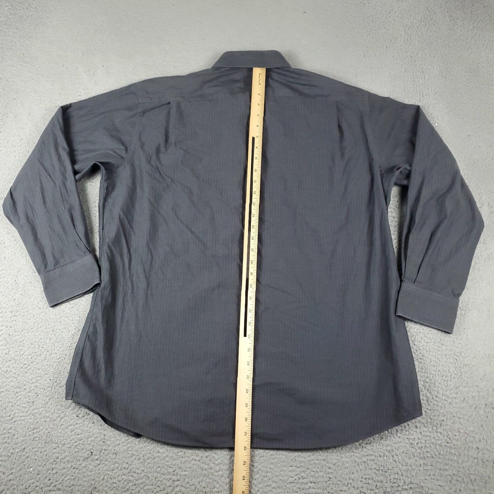 Tommy Hilfiger Tommy Hilfiger Shirt Mens XL Gray Striped Button-Up Long Sleeve Casual Business Formal Party/Cocktail Workwear Size US XL / EU 56 / 4 - 4 Thumbnail