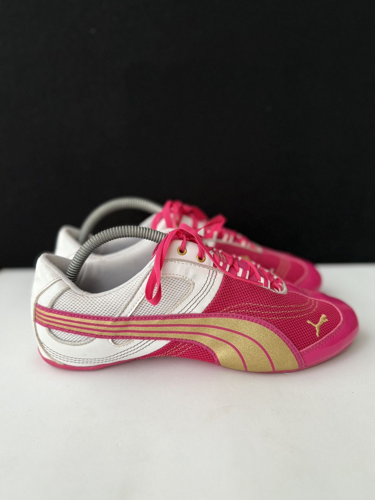 Puma Puma Eco Ortholite Pink Gold Driving Athletic Shoes Size 40 Size US 10 / IT 40 - 2 Thumbnail