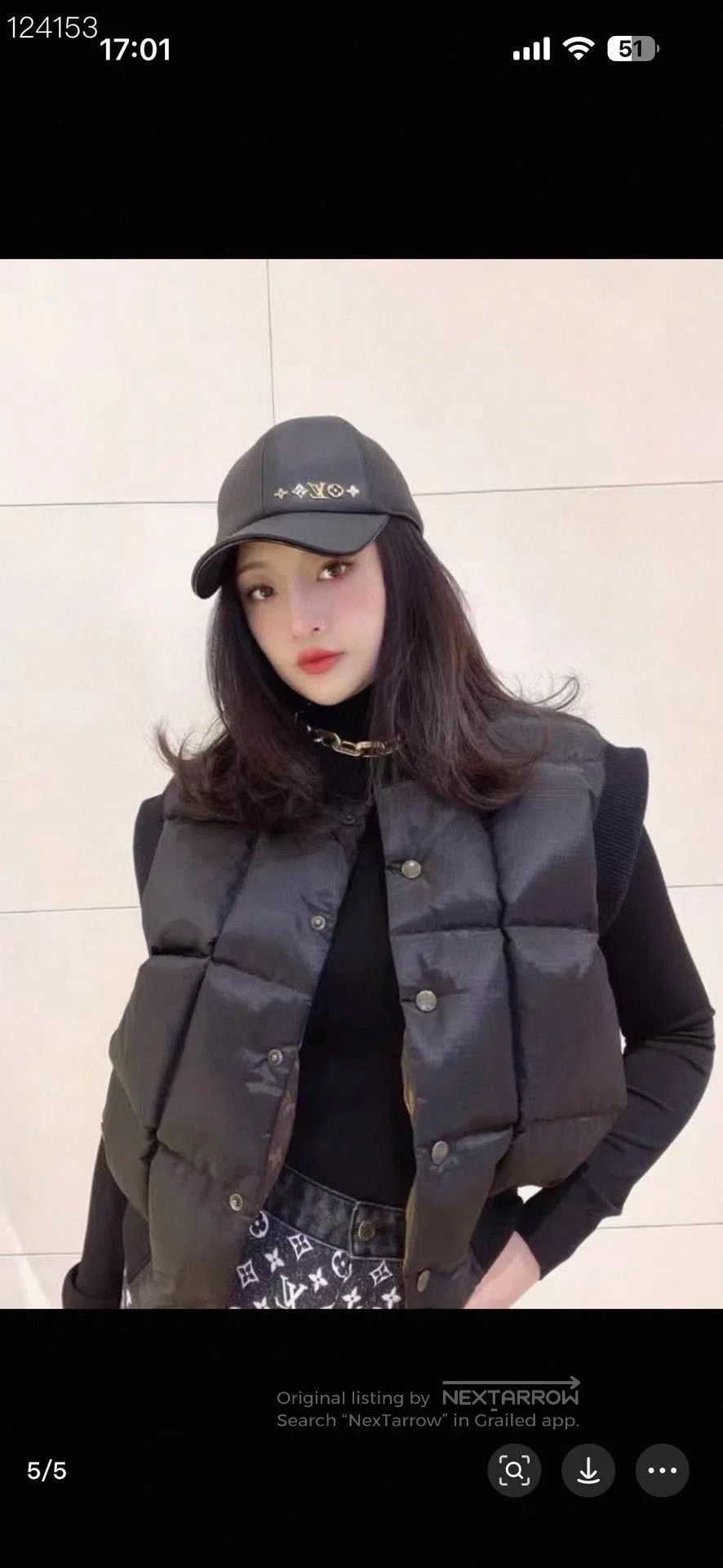 Louis Vuitton Louis Vuitton Logo Black Baseball Cap. Size ONE SIZE - 5 Thumbnail