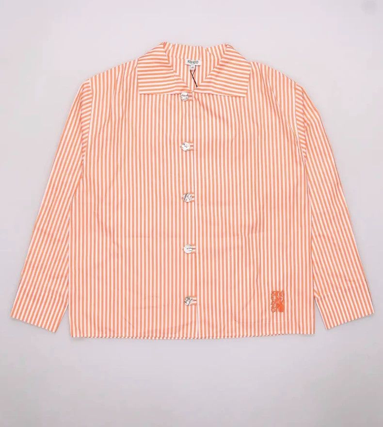 Kenzo KENZO Cotton casual striped long sleeve shirt Size XS / US 0-2 / IT 36-38 - 1 Thumbnail