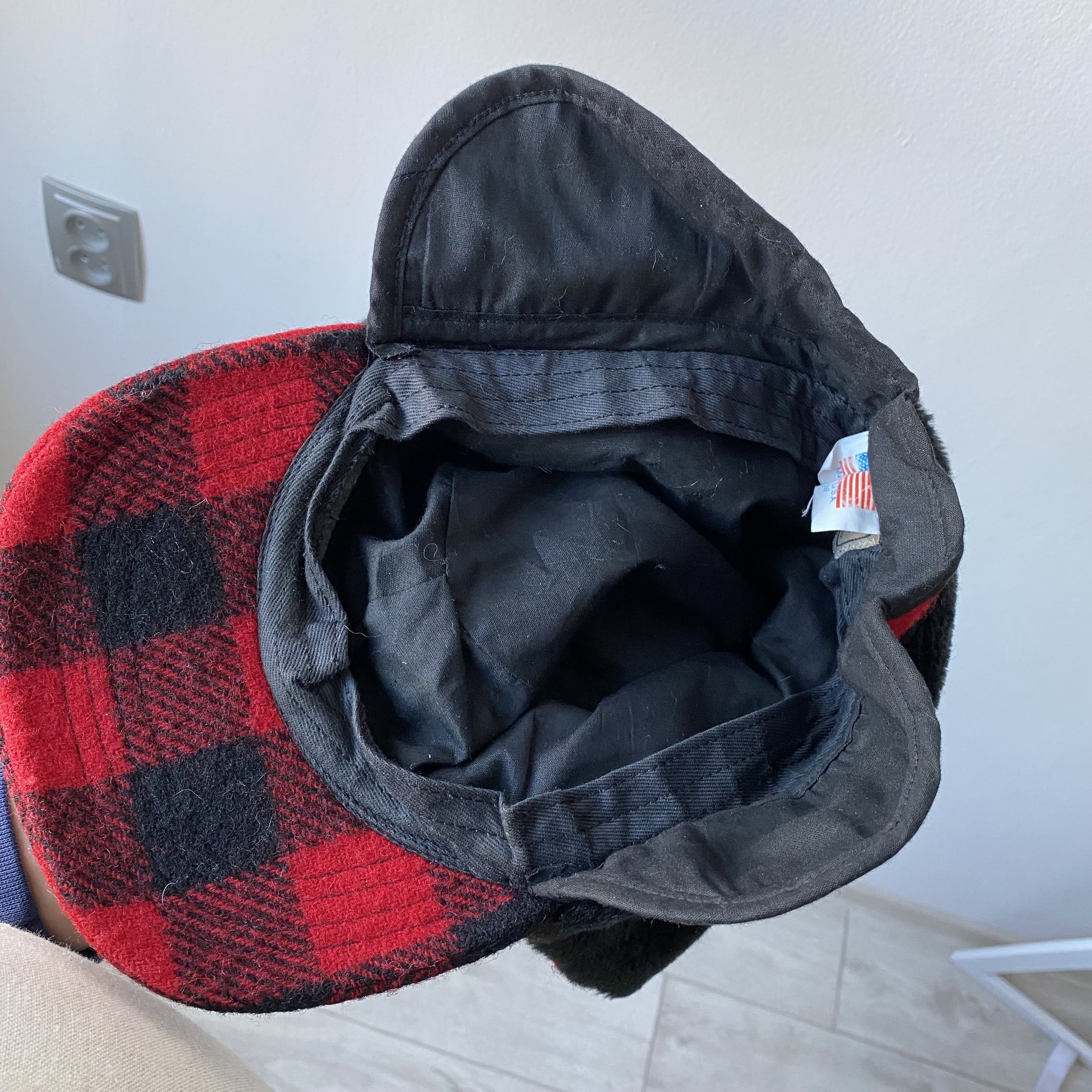 L.L. Bean Vintage 90s L.L. Bean Gore-Tex Winter Hat Cap Wool Plaid Size ONE SIZE - 8 Thumbnail