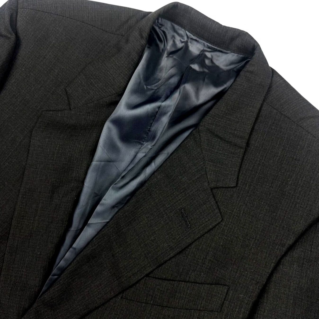 Vintage Hickey Freeman Canterbury Loro Piani Wool 2-Button Blazer Gray 46 R Men Blazer - 2-Button Front, Notch Lapel, Single-Breasted, Wool 100% Size 46R - 2 Thumbnail