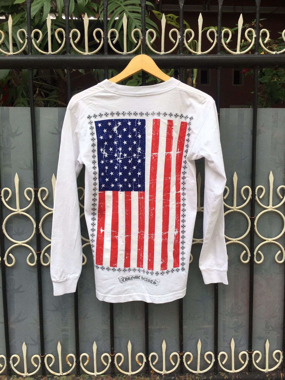 Chrome Hearts RARE Chrome Hearts American Flag USA Logo Long 