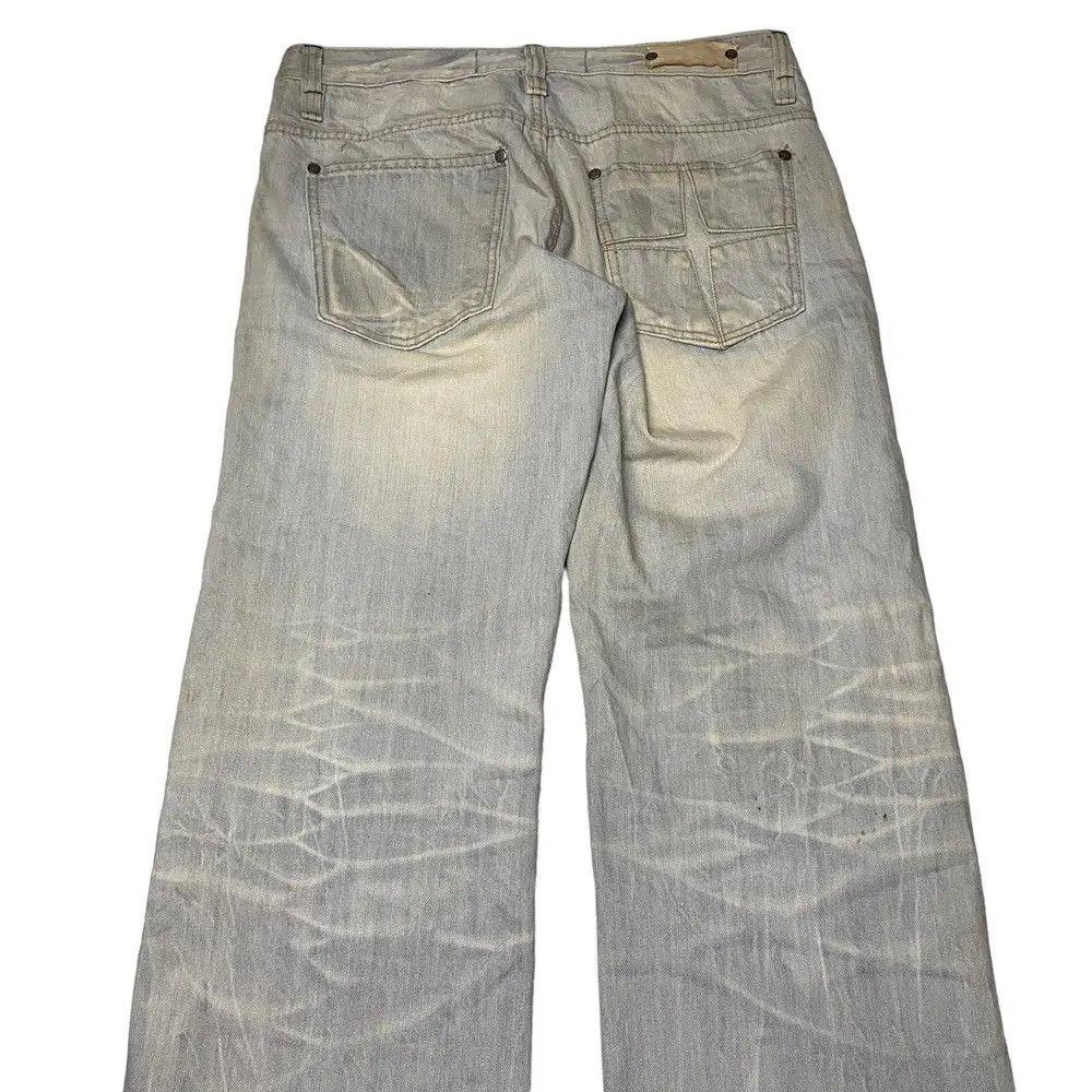Vintage 2000's Blue Starnik Flared Mudwash StraightCut Jeans Size US 31 - 5 Thumbnail