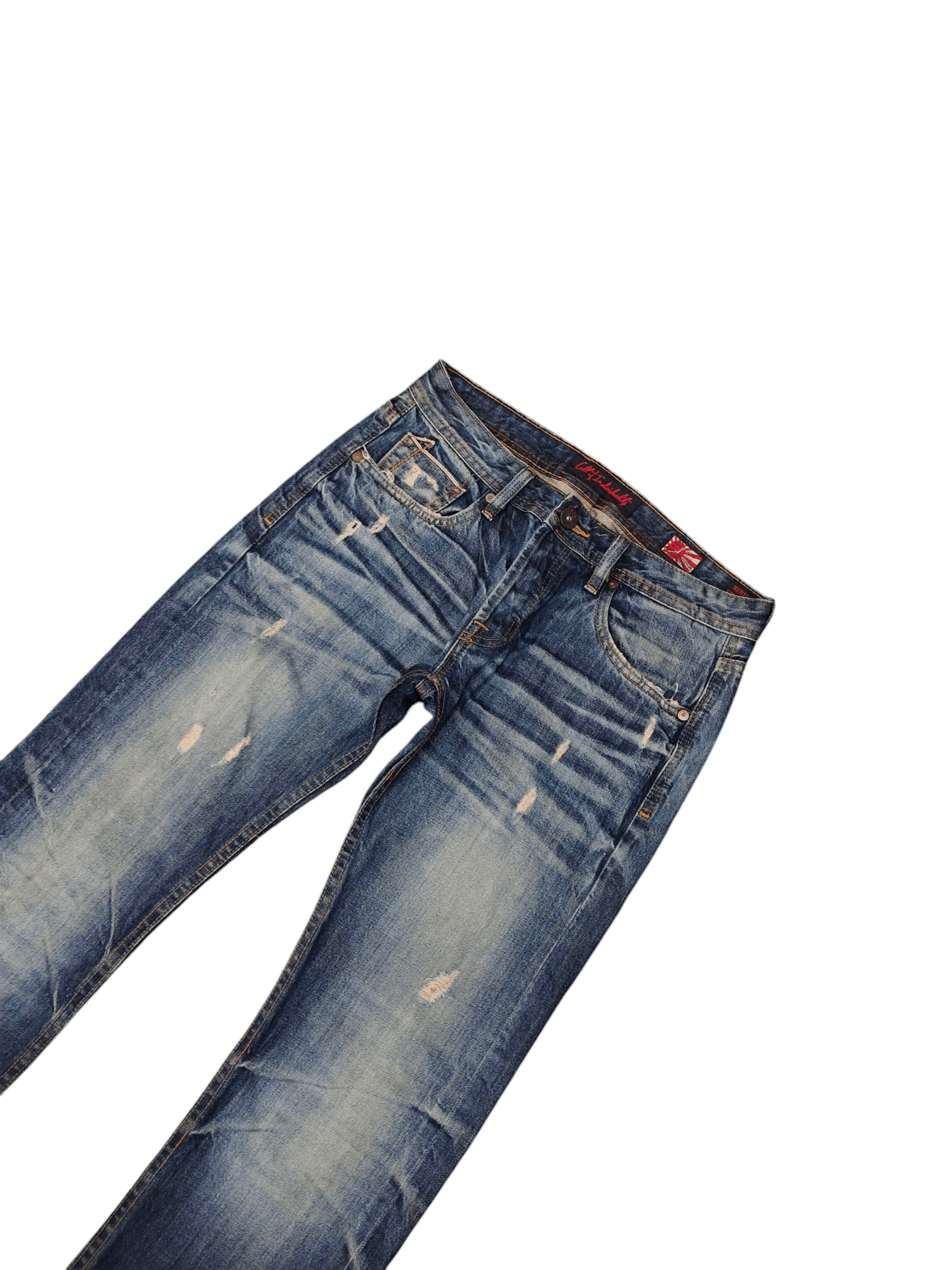 Kapital Cult Of Individuality Distress Clawmark Selvedge Jeans Size US 31 - 2 Thumbnail