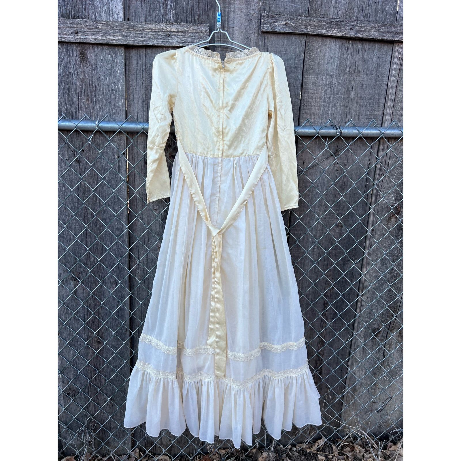 Vintage Gunne Sax Romantic Victorian Prairie Wedding Dress Sleeves ...