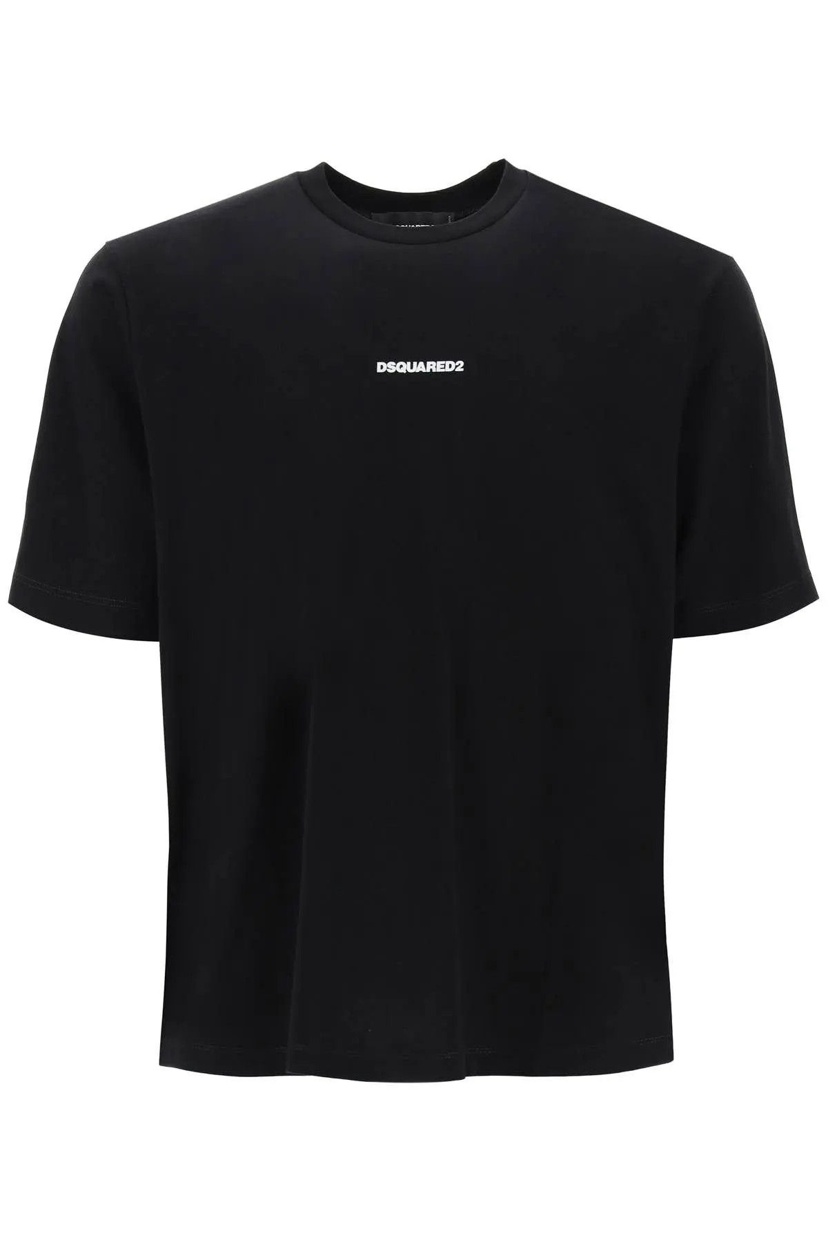 image of Dsquared2 O1S22I1N0224 Slouch Fit T-Shirt In Black, Men's (Size XL)