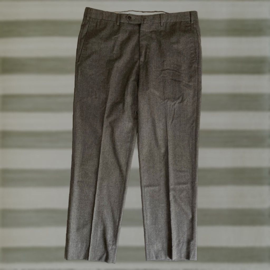 Ermenegildo Zegna VINTAGE Ermenegildo Zegna Pants Wool Dress Men's 36 Gray Size US 36 / EU 52 - 1 Thumbnail