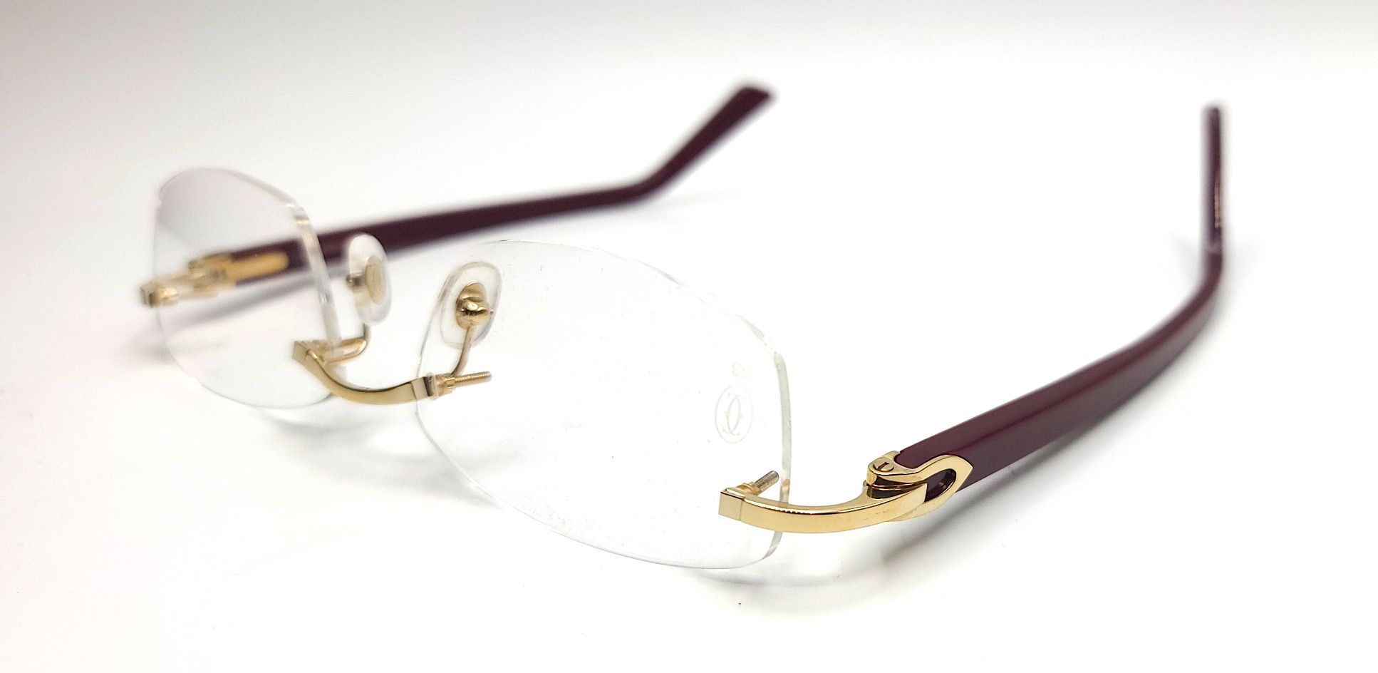 Cartier NEW! Cartier Glasses Canazei Burbundy CT0048O Size ONE SIZE - 13 Thumbnail