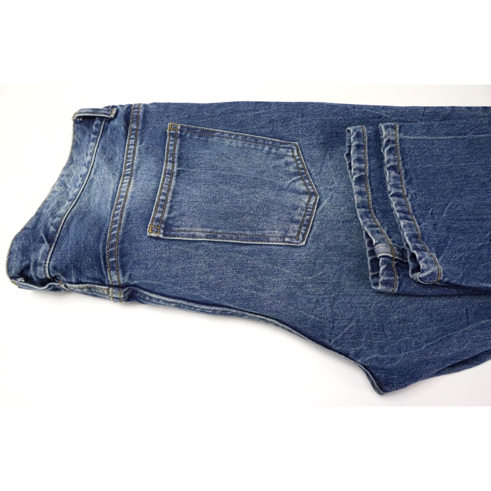 Cos COS Jeans Men's W32/L32 Blue Skinny Zip Fly Stretch Faded Whiskers Size US 32 / EU 48 - 5 Thumbnail
