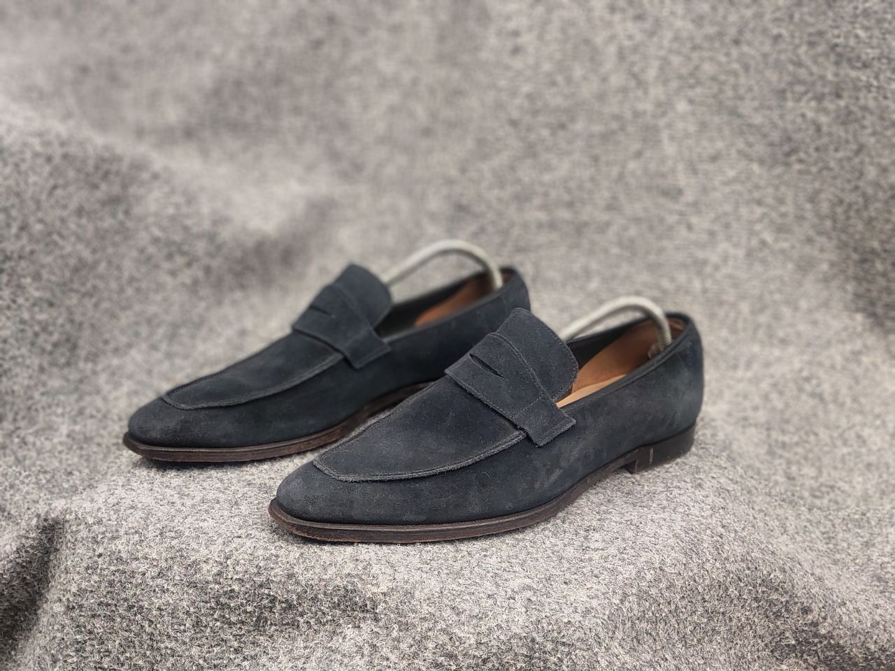 George Cleverley George Cleverley HandMad suede Leather Classic penny Loafers Size US 11 / EU 44 - 7 Thumbnail