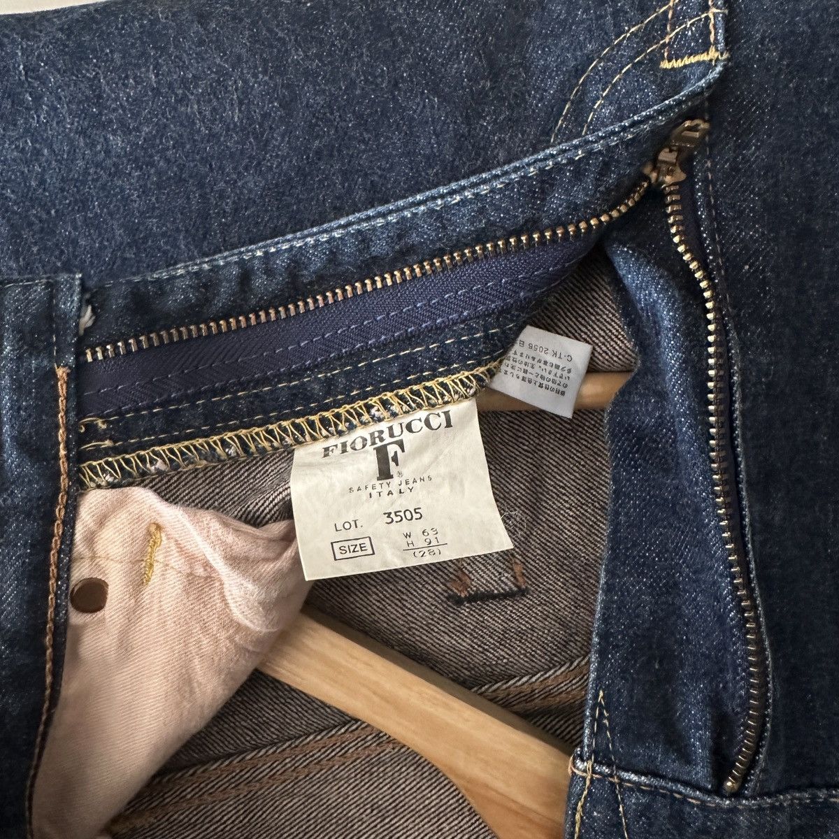 Fiorucci × Vintage Italian designer selvedge denim straight slim japan factory Size US 28 / EU 44 - 5 Thumbnail
