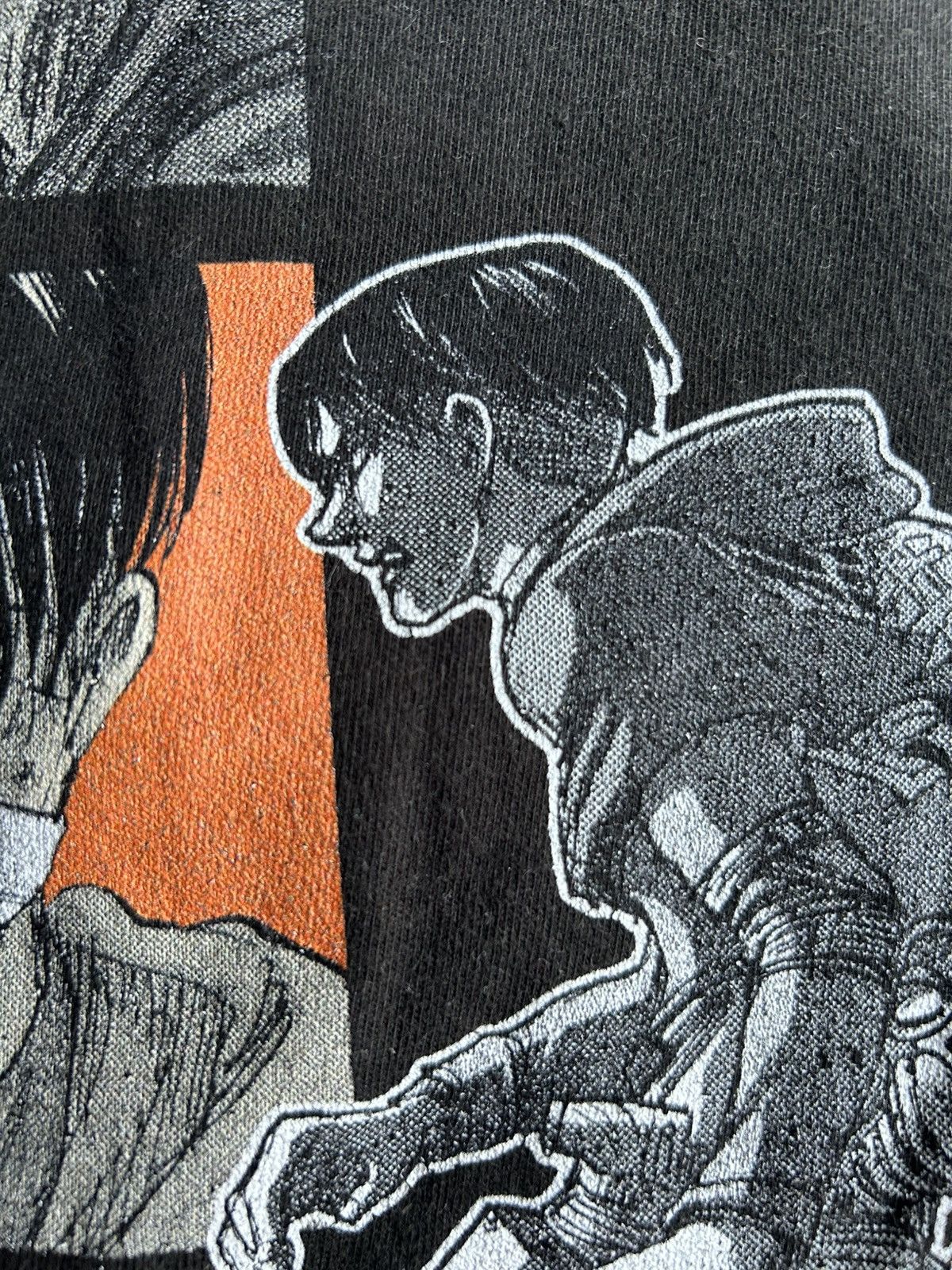 Anime × Japanese Brand × Vintage Sunfaded Attack On Titan Anime Vintage Shirts Size US L / EU 52-54 / 3 - 3 Thumbnail