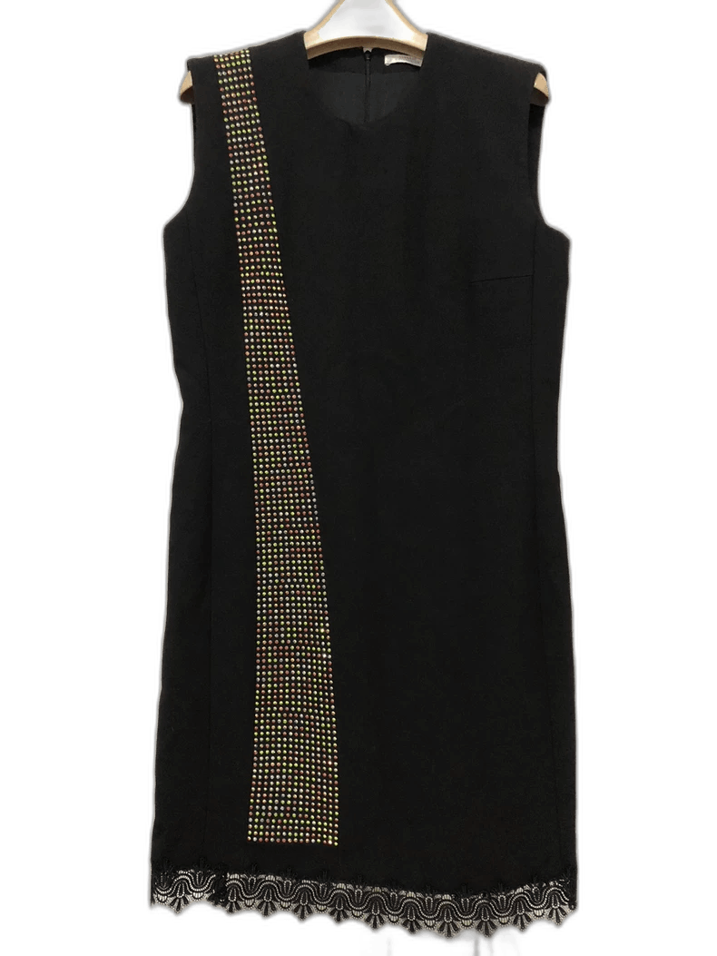 Versace VERSACE Black Sleeveless Dress Size 44 Size US 44 / EU 60 - 1 Thumbnail