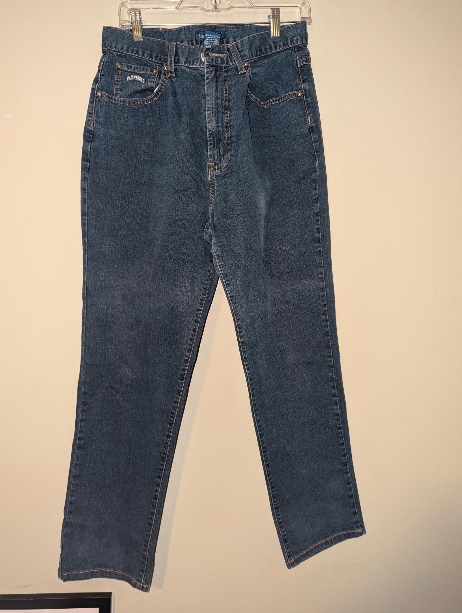 Faconnable Faconnable Vintage Light Wash Jeans Stylish Size 12 Long Size 34" / US 12 / IT 48 - 1 Thumbnail