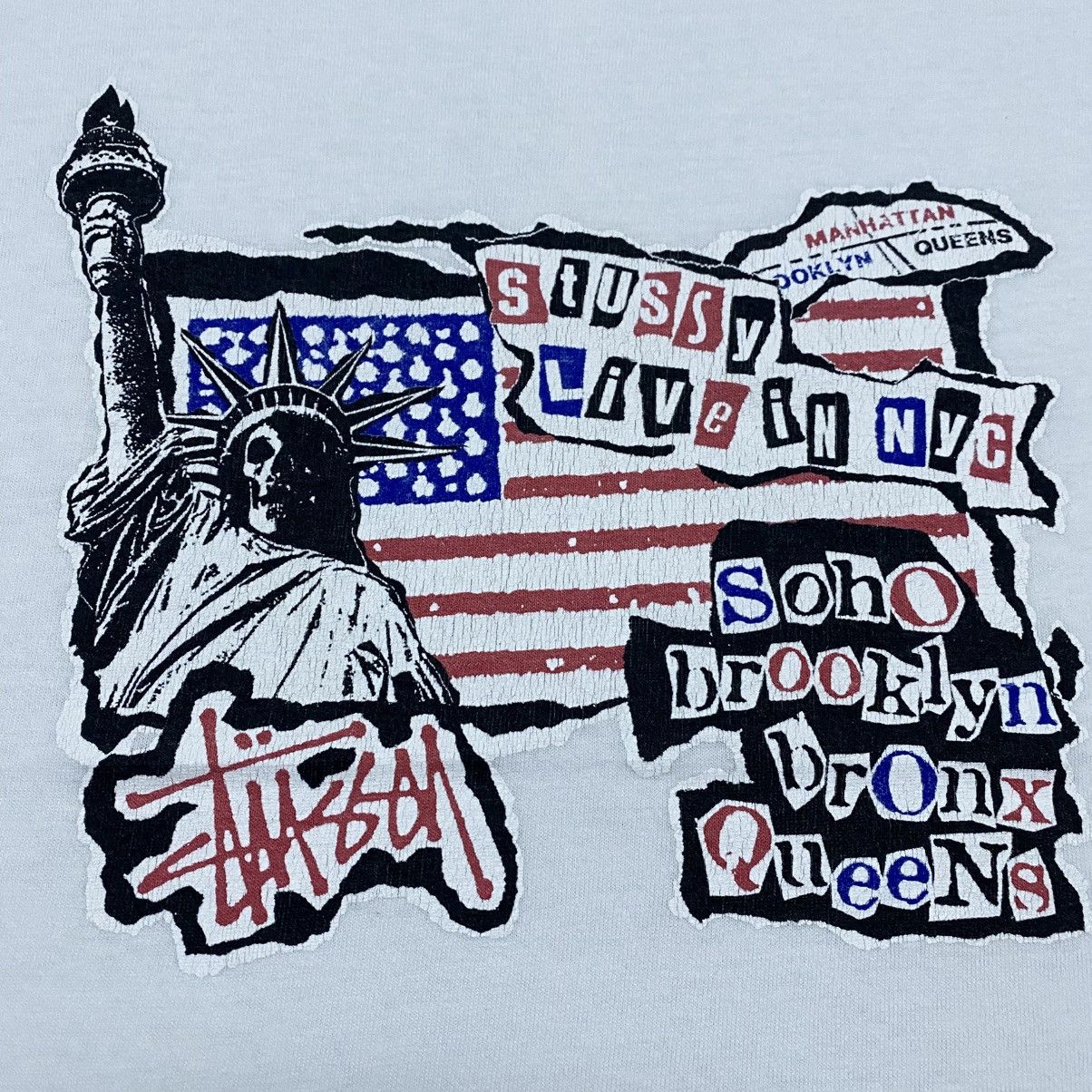 Stussy Rare‼️🔥Vintage Stüssy World Tour Live in NYC T-Shirt Size US M / EU 48-50 / 2 - 7 Thumbnail