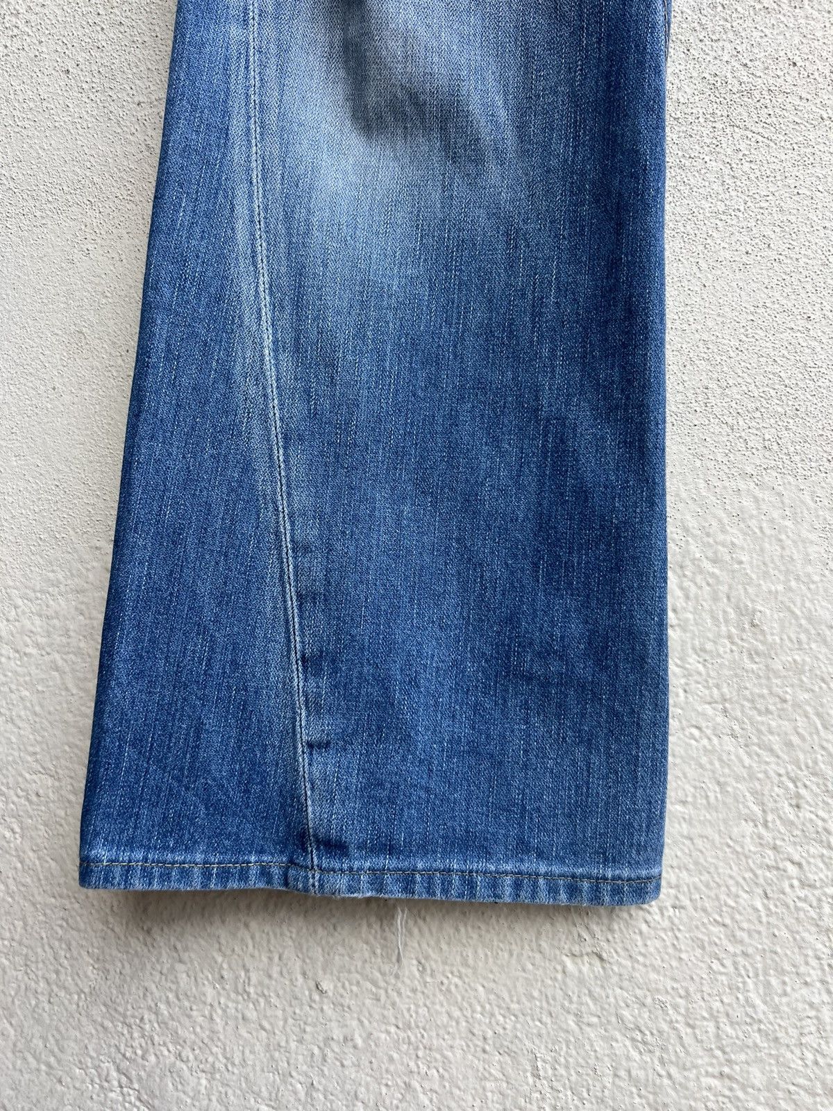 True Religion Vintage 00s TR Joey Distress Fade Mud Denim Flare Jeans Size US 32 / EU 48 - 10 Thumbnail