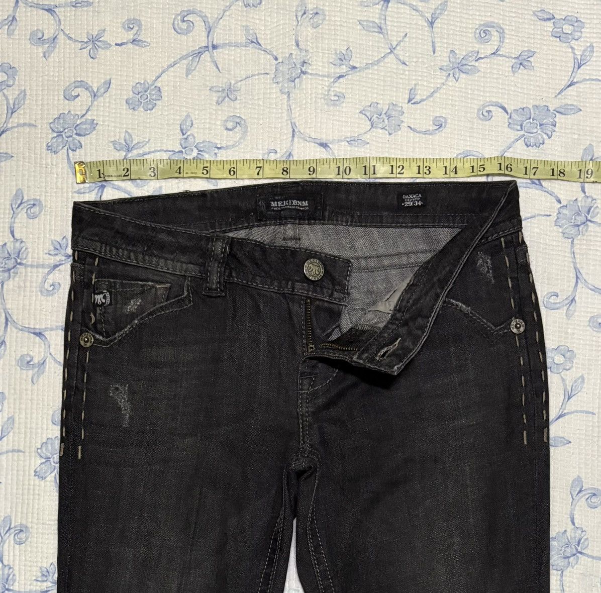 MEK × Mek Denim Mek Denim Streetwear Distressed Denim Size US 33 - 4 Thumbnail