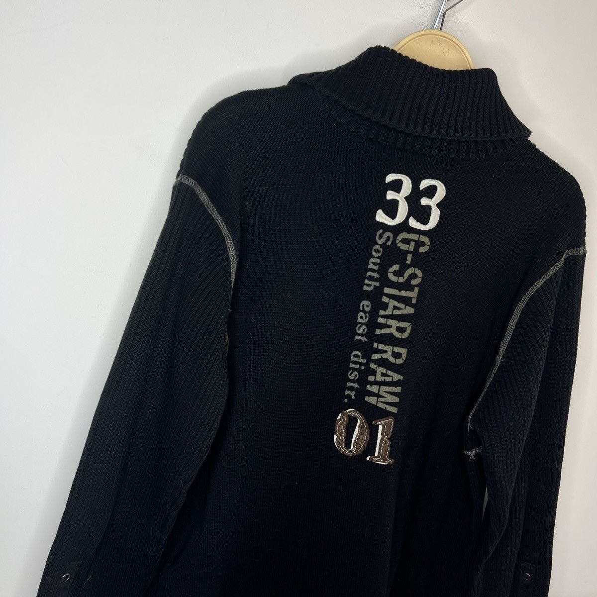 G-Star G-Star Raw Vintage Knit Sweater Zip Jumper Opium Y2K Ribbed Size US L / EU 52-54 / 3 - 10 Thumbnail