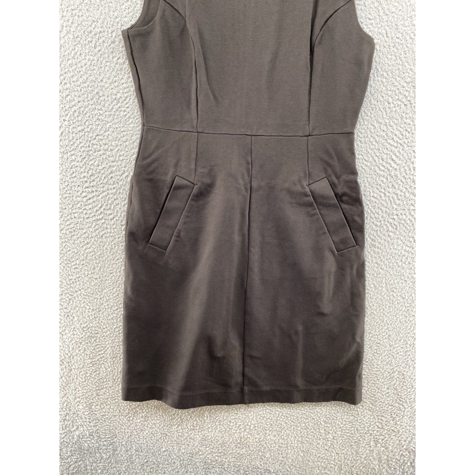 Lands' End Lands' End Dress Sleeveless Brown Stretch Pockets Size 8 Women Tank Dress Casual Formal Knee Length Size M / US 6-8 / IT 42-44 - 2 Thumbnail