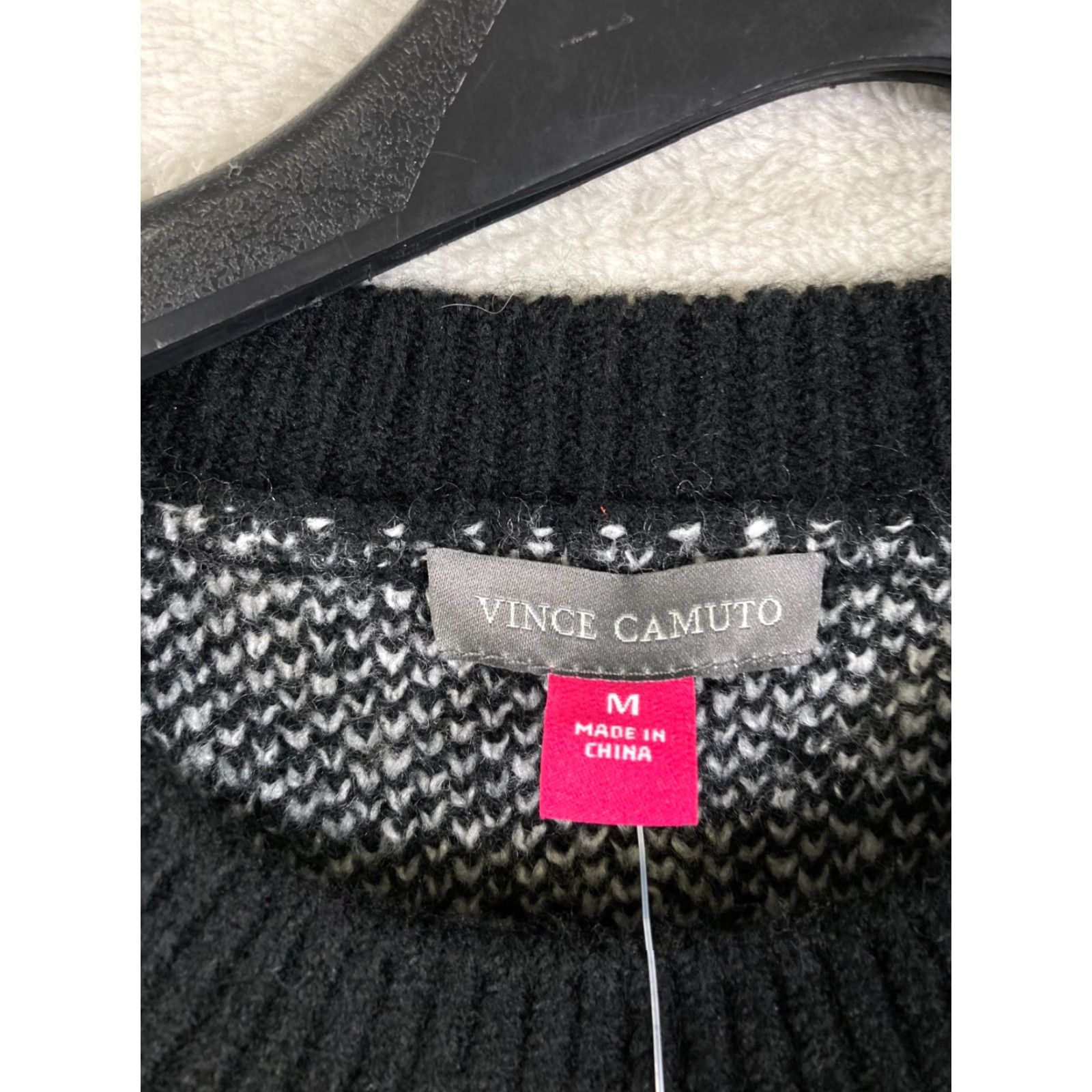Vince Camuto Vince Camuto Pullover Halloween Ghost Knit Crew Neck Sweater Women M Black White NWT Size M / US 6-8 / IT 42-44 - 5 Thumbnail