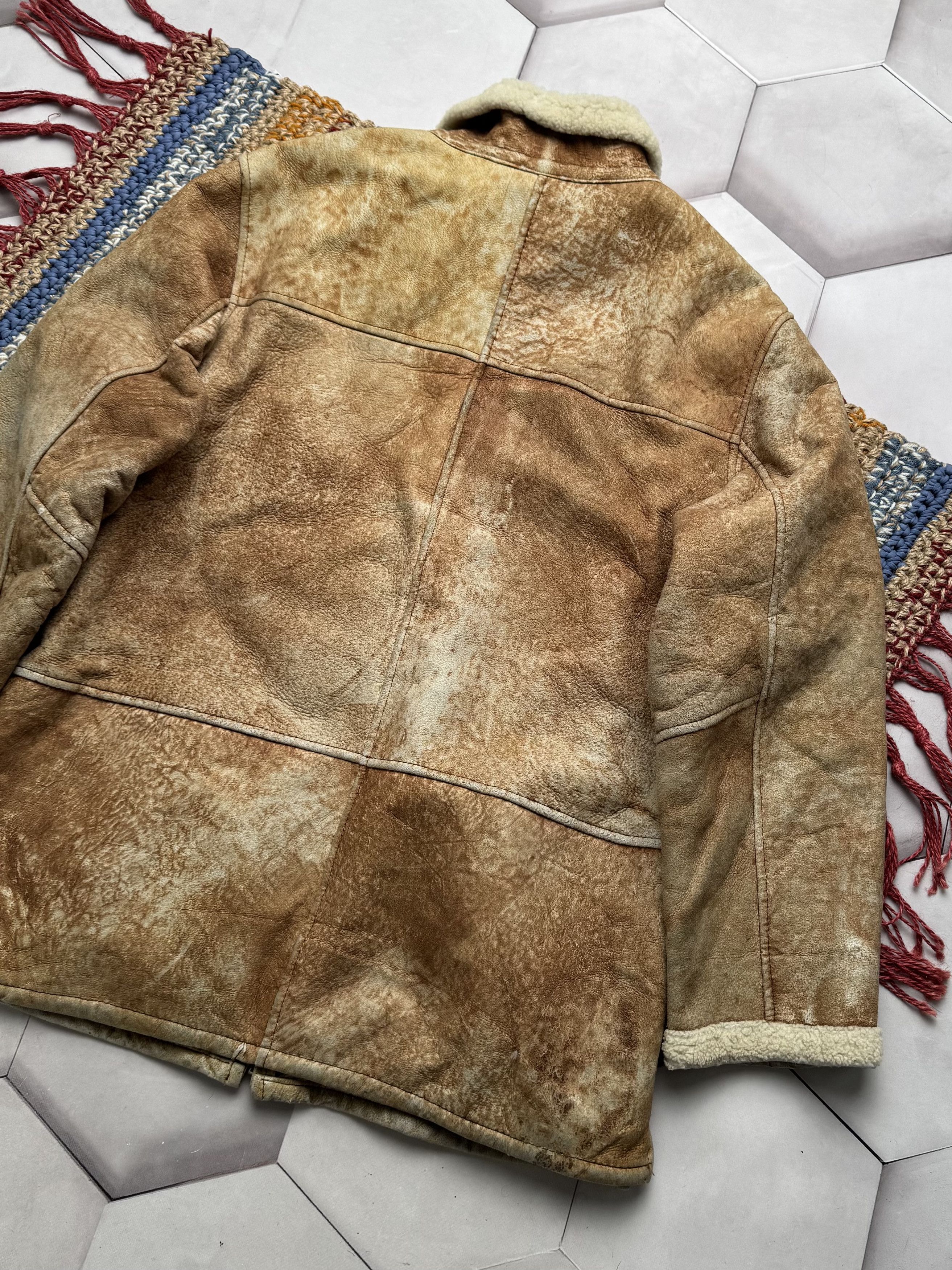 Japanese Brand Vintage Real Sheepskin Faded Jacket (E4) Size US M / EU 48-50 / 2 - 17 Thumbnail