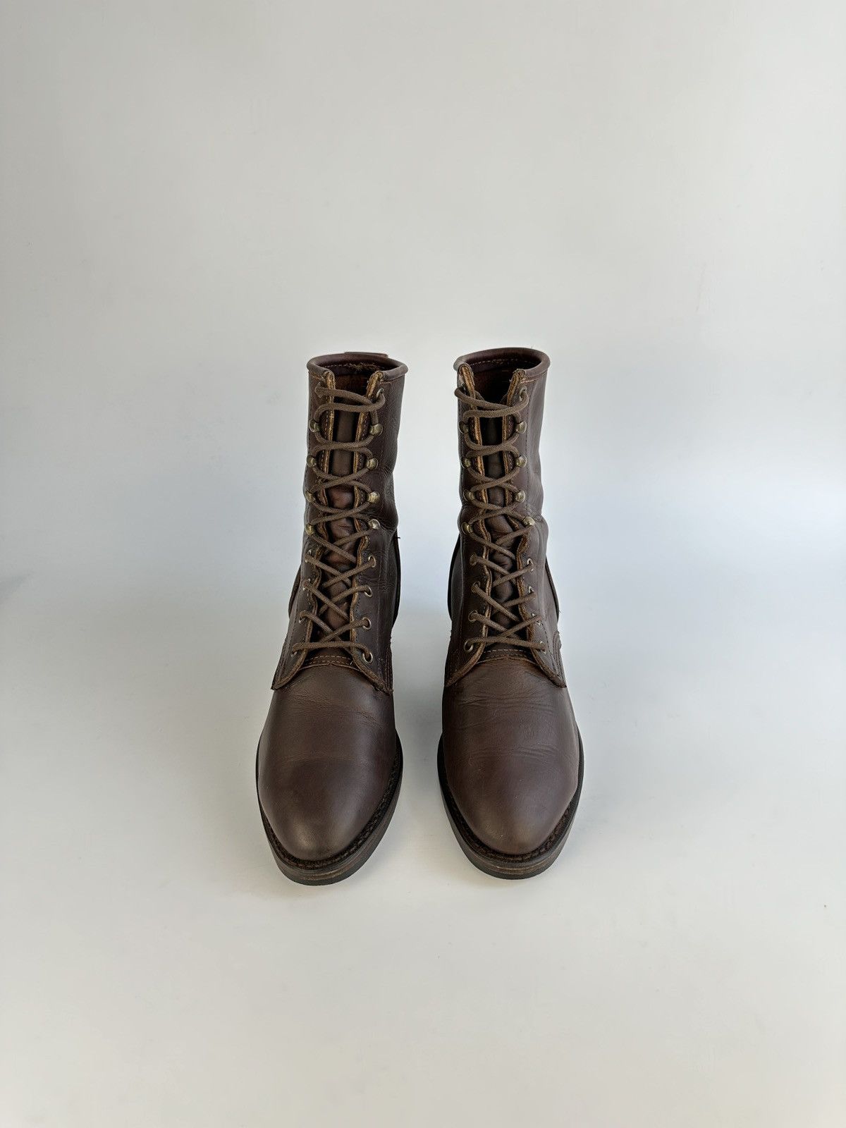Durango Durango 10M Leather Packer Boots Lace Up Western Vibram Sole Size US 10 / IT 40 - 4 Thumbnail