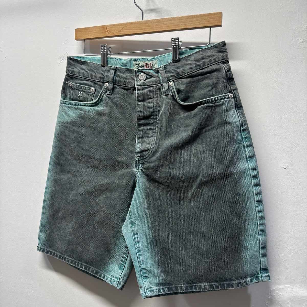 Stussy Stussy Spray Dye Big Ol Jean Shorts Size US 28 / EU 44 - 3 Thumbnail