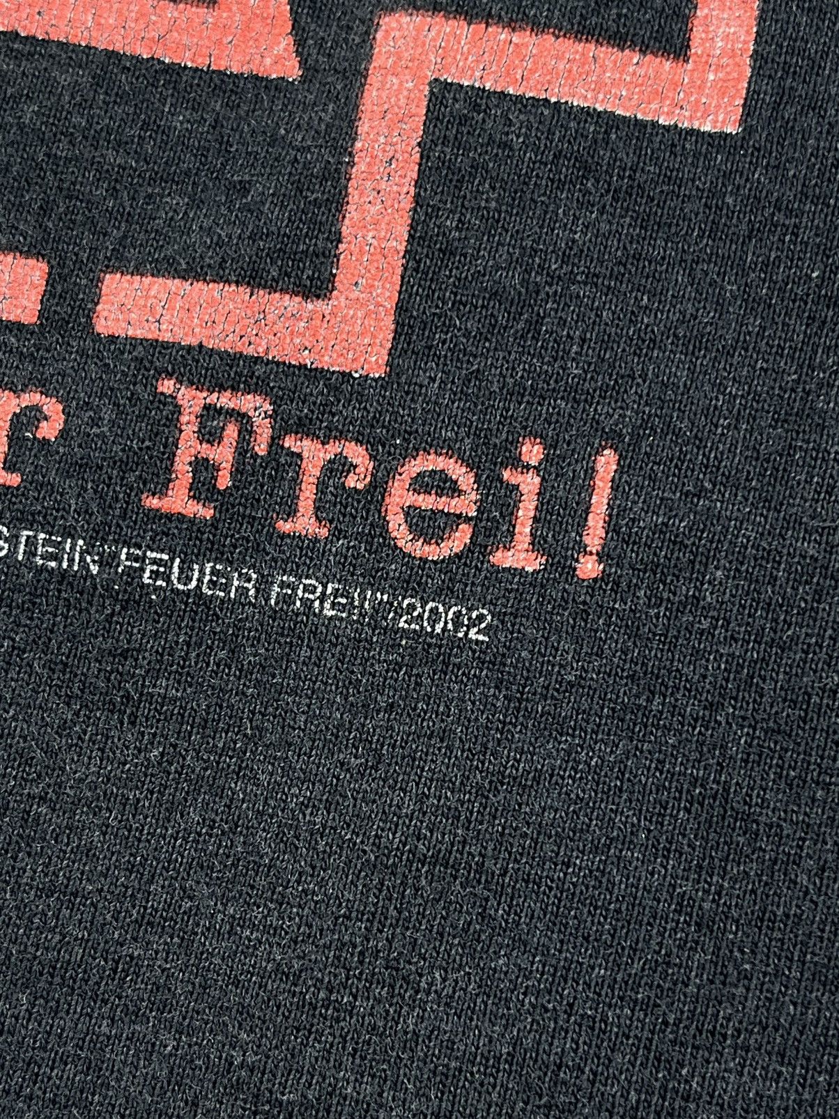 Band Tees × Vintage 2002 Rammstein Feuer Frei Fire Freely Gun Vintage Tshirt Size US M / EU 48-50 / 2 - 5 Thumbnail