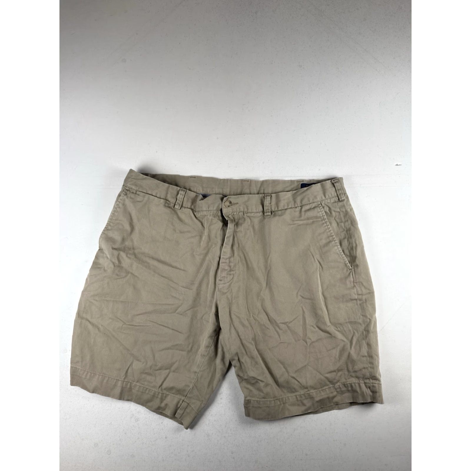 Polo Ralph Lauren VINTAGE Polo Ralph Lauren Men’s Chino Shorts Classic Fit Beige Cotton Twill 40 Flat Front Stretch Casual Men Size US L / EU 52-54 / 3 - 2 Thumbnail