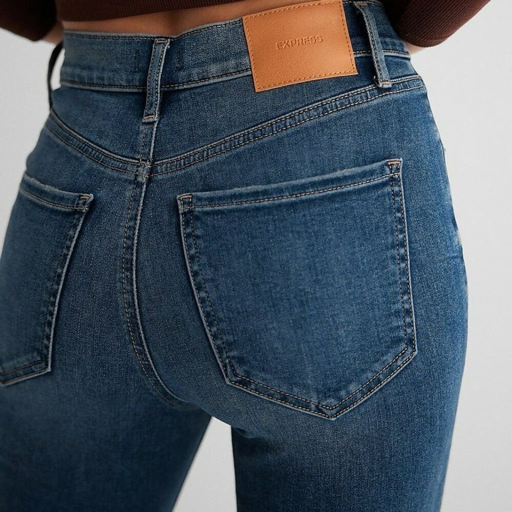 Express Express Mid Rise Skinny Jeans Medium Wash Stretch 4 S NWT Size 27" / US 4 / IT 40 - 14 Thumbnail