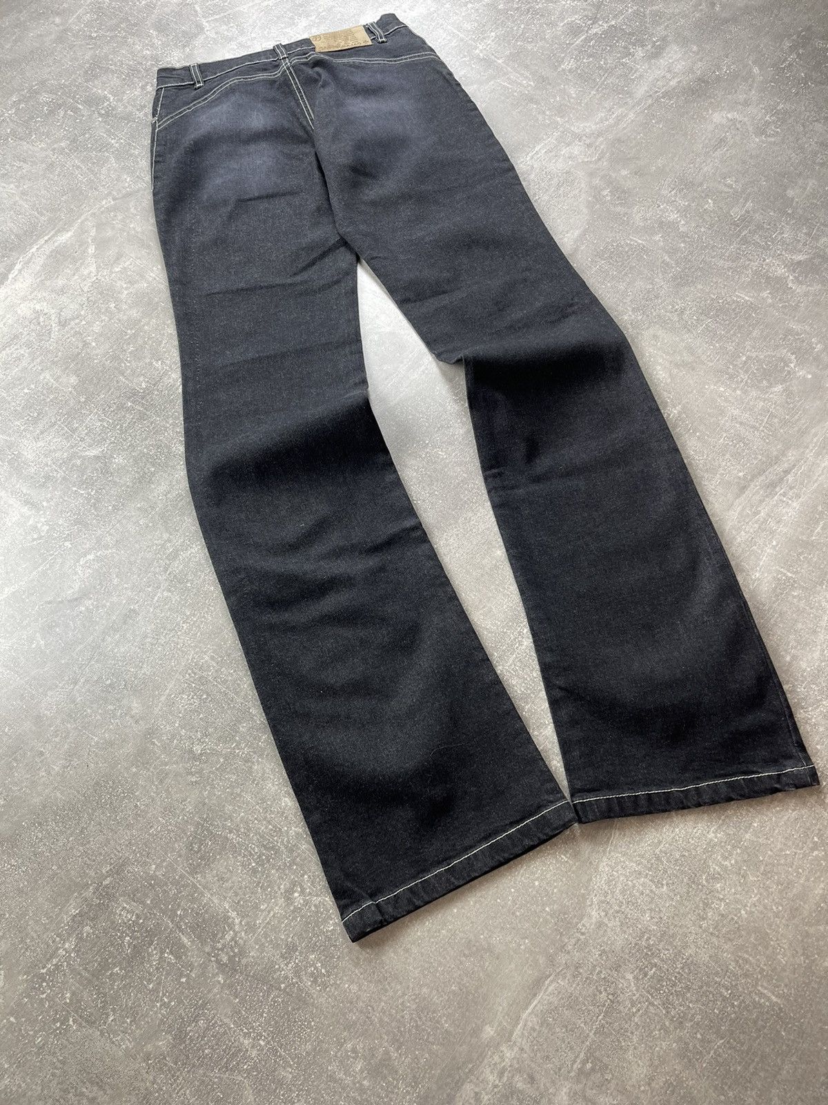 Jean Charles De Castelbajac × Vintage JC de Castelbajac Vintage 90s Y2K Flared Gray Jeans Size 27" / US 4 / IT 40 - 7 Thumbnail