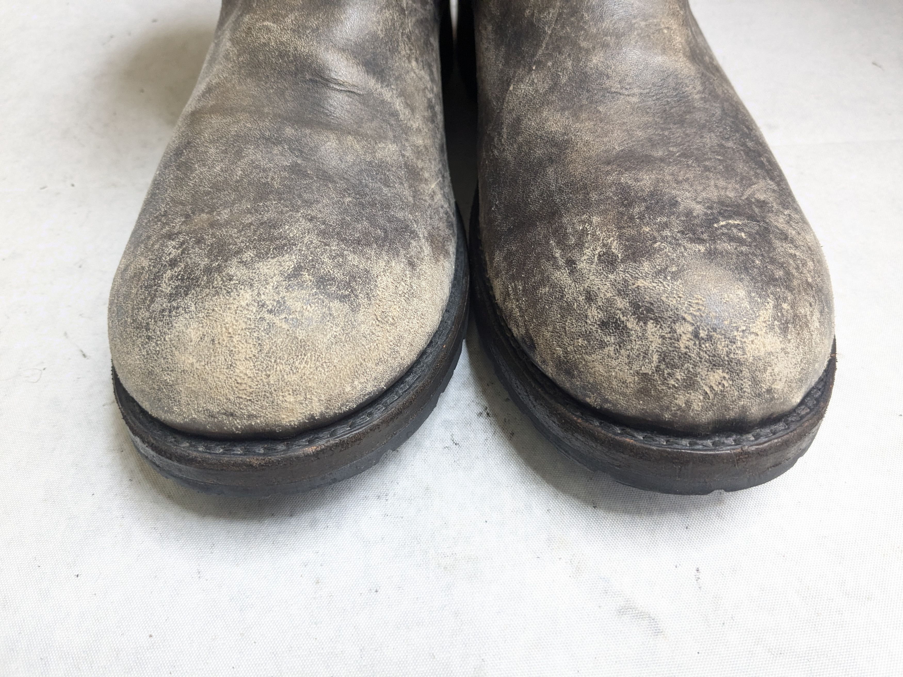 Frye Frye Engineer Boots Stonewash Leather 10.5 D Buckle Straps Size US 10.5 / EU 43-44 - 3 Thumbnail