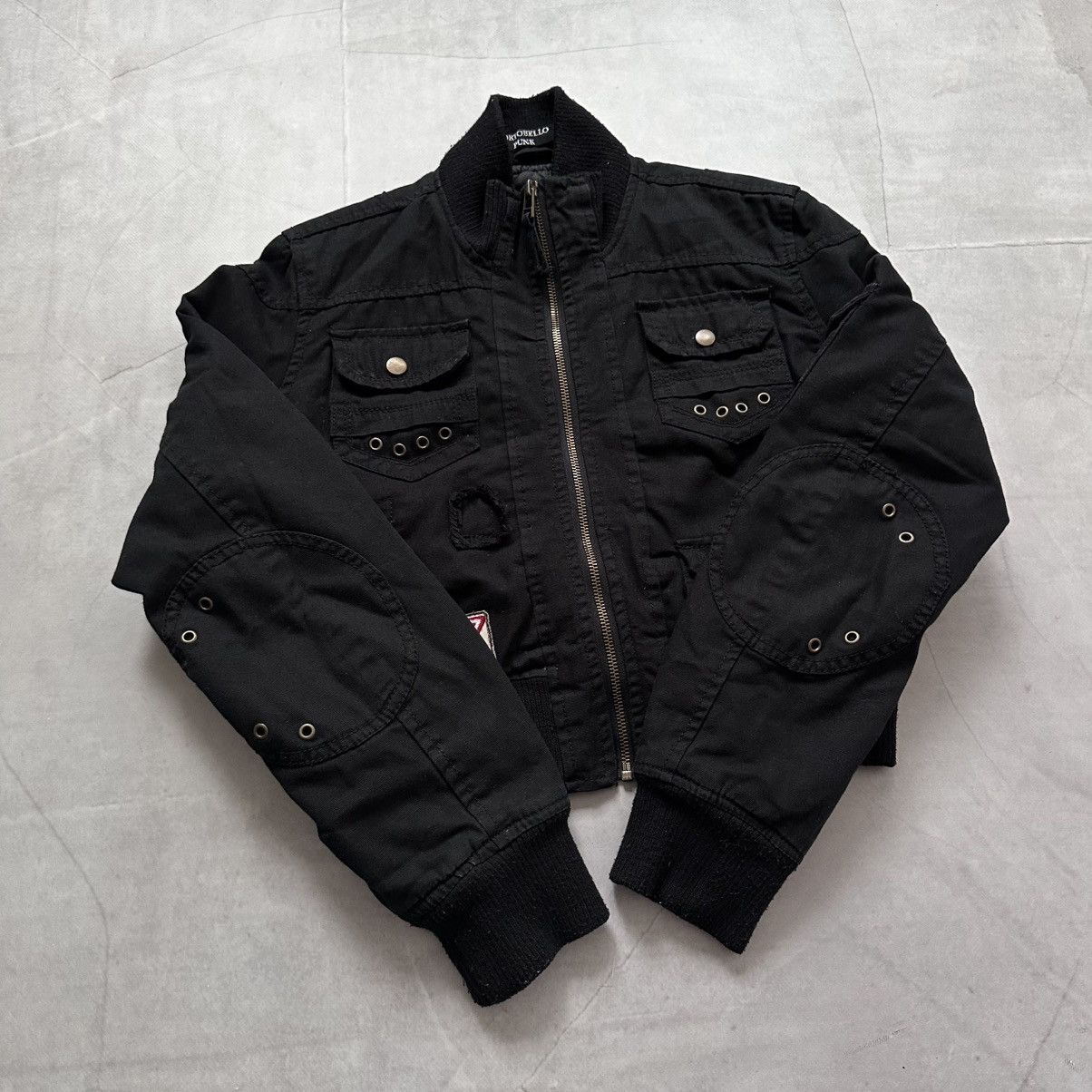 Hysteric Glamour × Undercover Punk Crop Bomber Jacket Miss Sixty Diesel Vibe Size S / US 4 / IT 40 - 10 Thumbnail