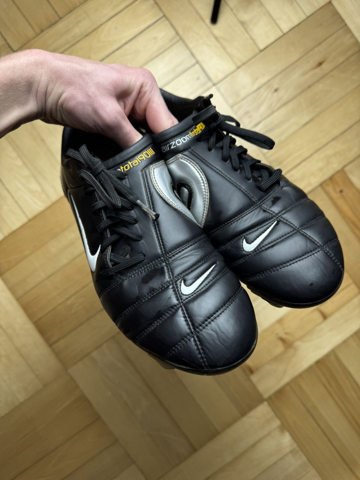 Nike Nike Total 90 Zoom Air SG – Vintage Football Boots / Rare Size US 12 / EU 45 - 12 Thumbnail