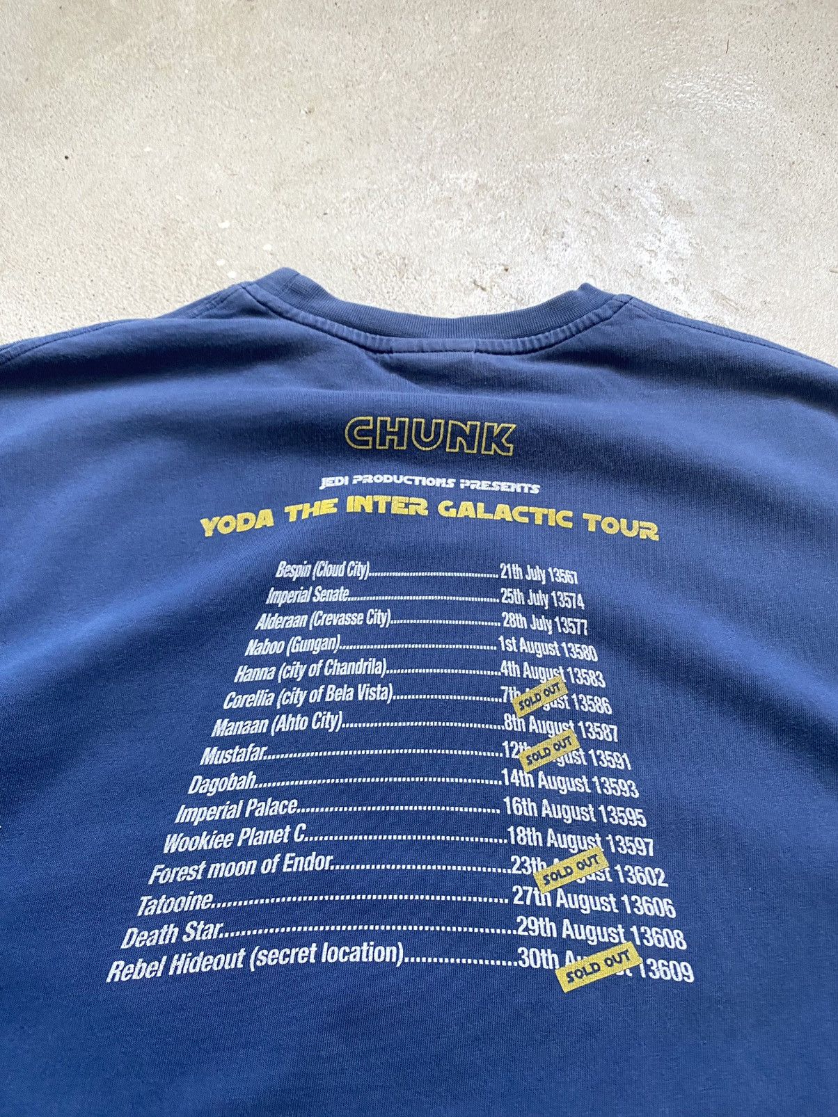 Marvel Comics Vintage 90-00’s Star Wars Yoda Chunk Intergalactic Tour Tee Size US M / EU 48-50 / 2 - 10 Thumbnail