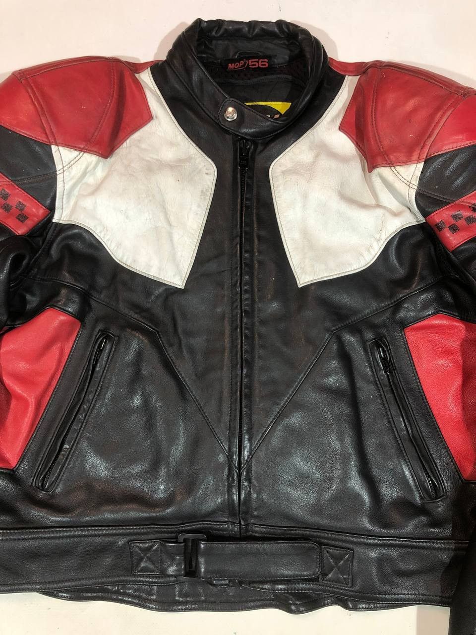 Vintage MQP Racing Moto Avangarde Leather Jacket Vintage Size US L / EU 52-54 / 3 - 4 Thumbnail