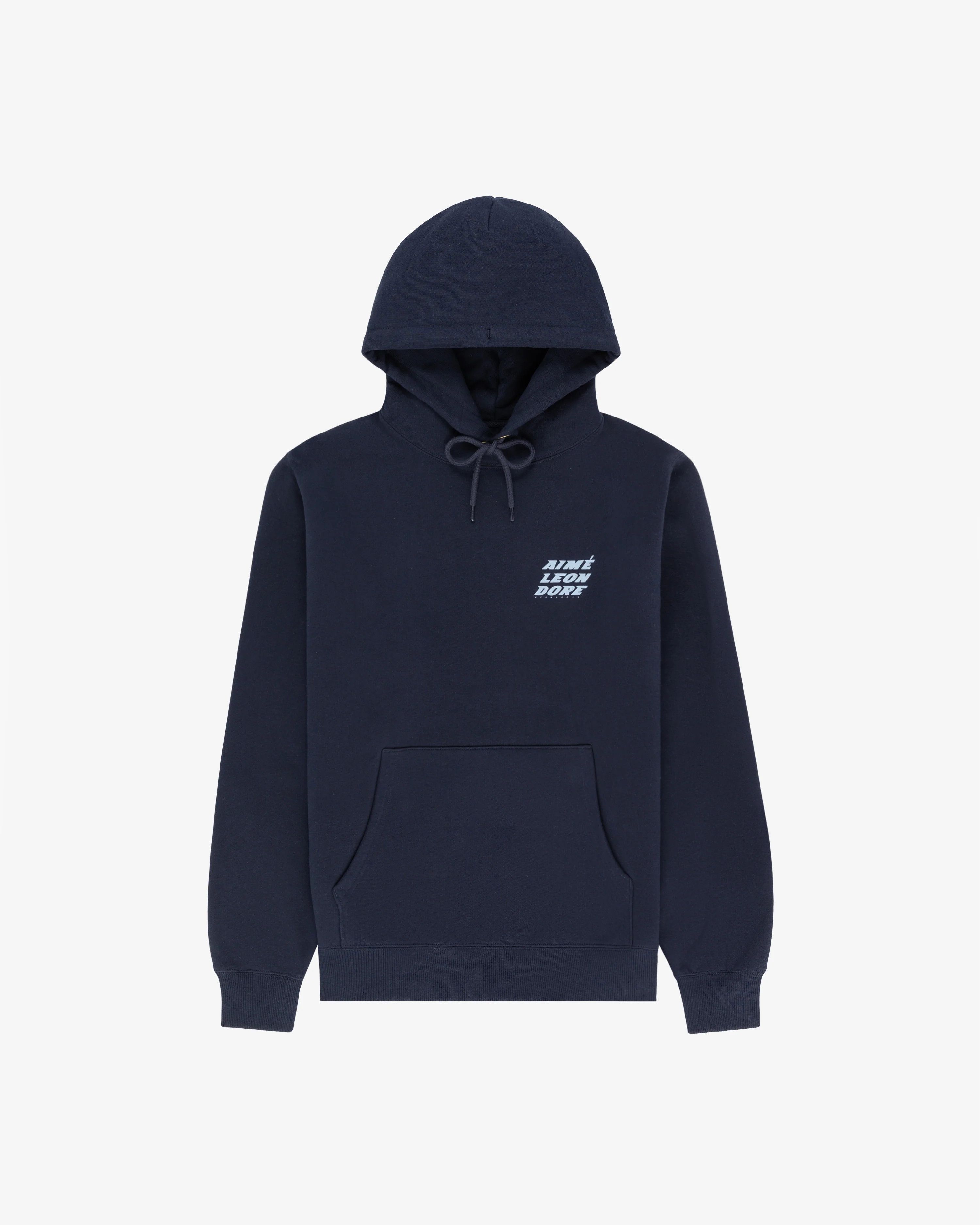 Aime Leon Dore o1mle0126 Transatlantic Hoodie in Navy Blue Size US S / EU 44-46 / 1 - 1 Preview